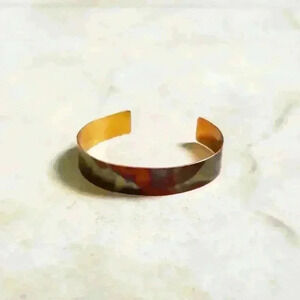 Fire Painted Copper Bracelet